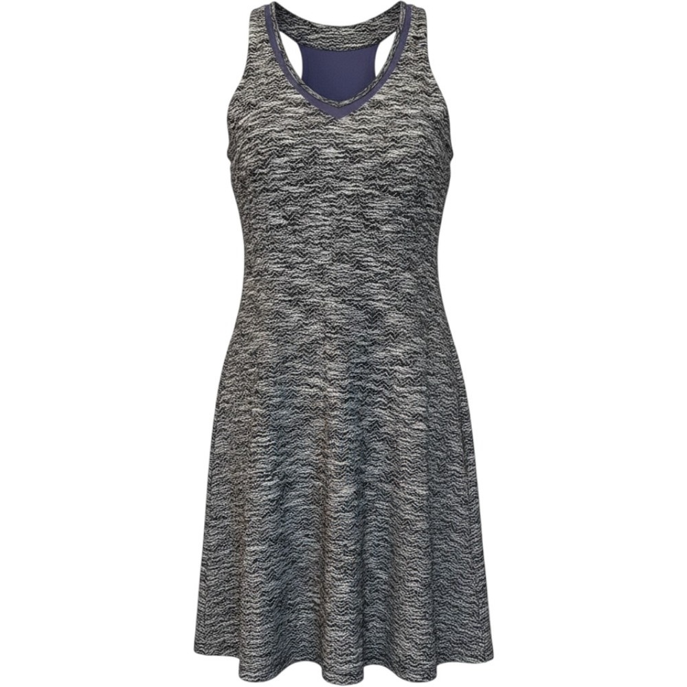 MPG Womens Athletic Skort Dress Medium Grey Herringbone Tenniscore Racerback